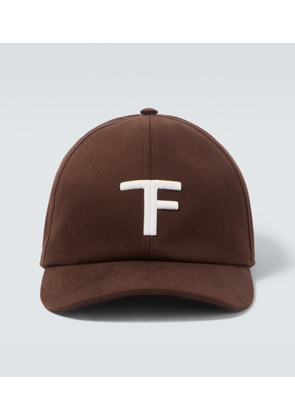 Tom Ford Logo cotton canvas baseball cap