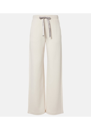 'S Max Mara Cotton-blend jersey wide-leg sweatpants
