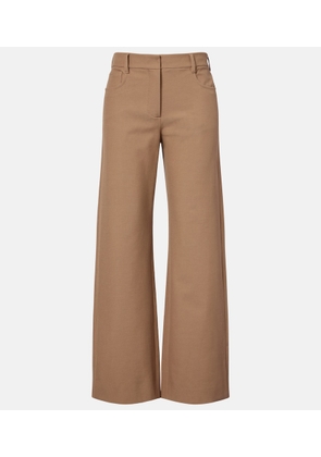 'S Max Mara Cotton-blend wide-leg pants