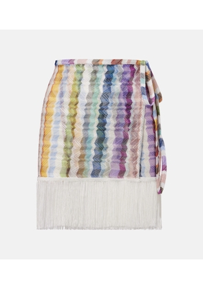 Missoni Fringed beach cover-up