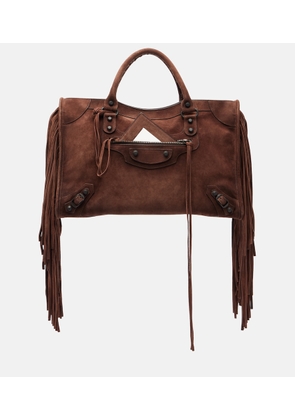 Balenciaga Le City Medium leather top-handle bag