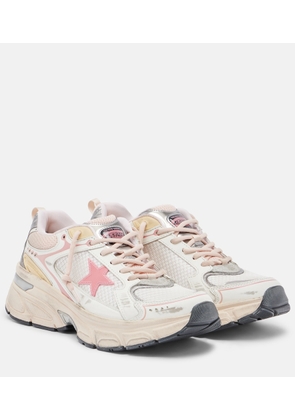 Golden Goose Lightstar leather-trimmed sneakers