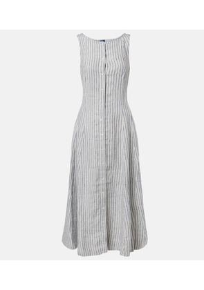 Polo Ralph Lauren Striped linen midi dress