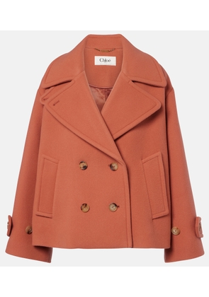 Chloe Oversized wool-blend peacoat