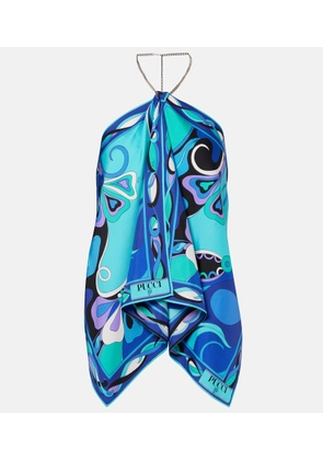 Pucci Orchidee silk twill top