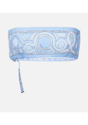 Pucci Printed cotton toile bandeau top