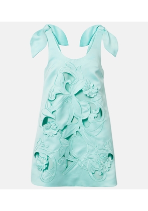 Leo Lin Harper floral embroidered minidress
