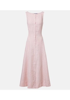 Polo Ralph Lauren Striped linen midi dress