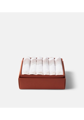 Missoni Giacomo set of 6 cotton terry face towels