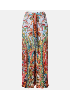 Etro Paisley wide-leg pants