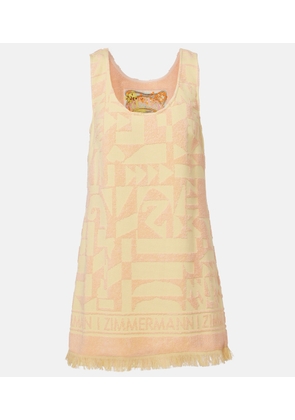 Zimmermann Solstice Towelling cotton terry minidress