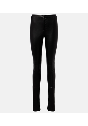 Gucci Leather skinny pants