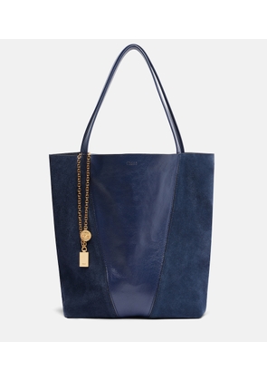 Chloe Chloe Spin leather and suede tote bag
