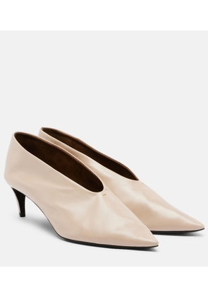 Khaite Miriam leather pumps