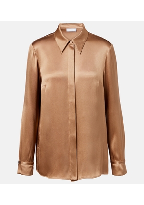 Gabriela Hearst Cruz silk satin shirt