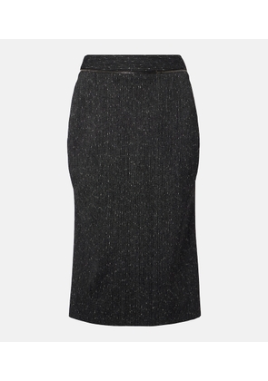 McQueen Pinstripe pencil skirt