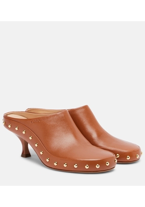 Chloe Studded leather clogs