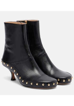 Chloe Junie studded leather ankle boots
