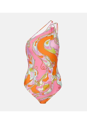 Pucci Orchidee one-shoulder swimsuit