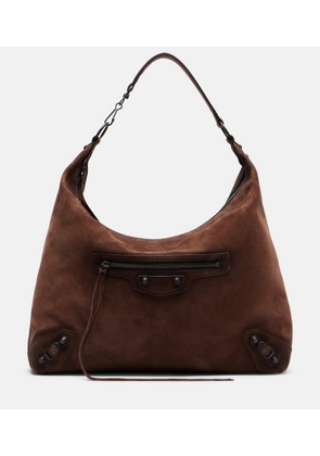 Balenciaga Le City Medium suede tote bag
