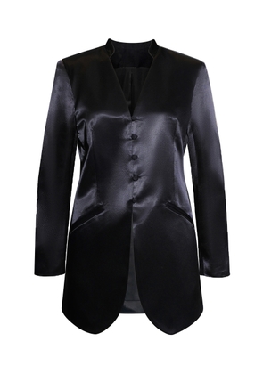 KALLMEYER Ona Satin Collarless Blazer - Moda Operandi