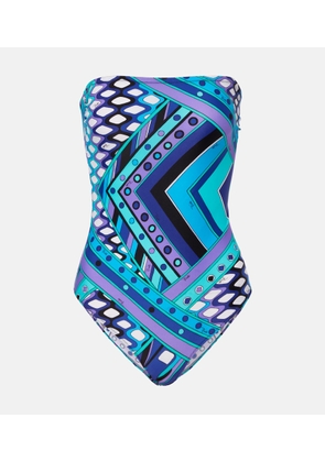 Pucci Vivara strapless swimsuit