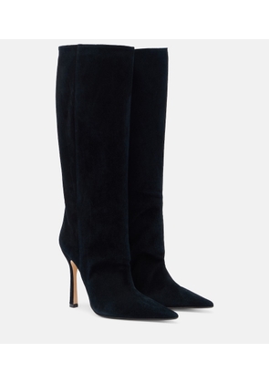 Gucci Naomi suede knee-high boots