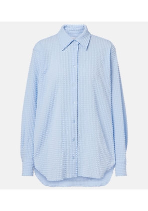 Hunza G Resort oversized seersucker shirt