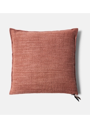 Maison de Vacances Linen, jute, and cotton-blend cushion
