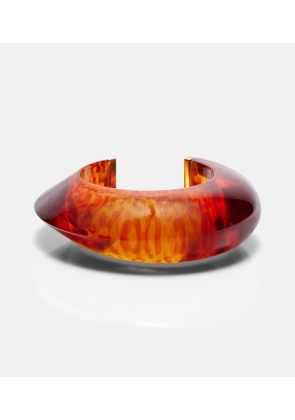 Alaia Leopard-print cuff bracelet