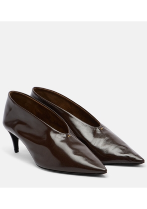 Khaite Miriam leather pumps