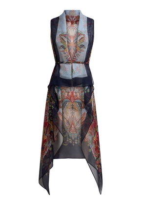 Etro Printed Silk Foulard Vest - Moda Operandi