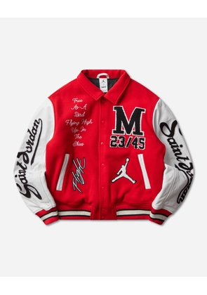 Saint Mxxxxxx Varsity Jacket University Red