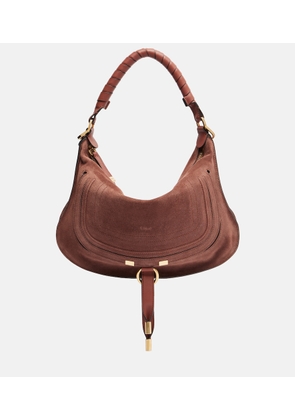 Chloe Marcie Small suede shoulder bag