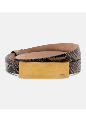 Khaite Berlin snake-effect leather belt