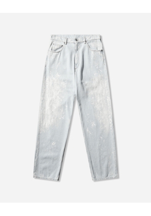 Men s Painted Straight Leg Jeans Light Blue