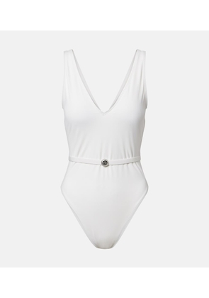 Tory Burch Double T belted swimsuit