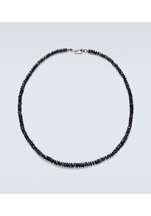 Ileana Makri 9kt white gold beaded necklace with opals