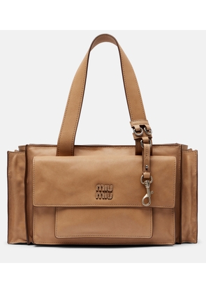 Miu Miu Utilitaire leather shoulder bag