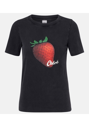 Chloe Printed cotton jersey T-shirt