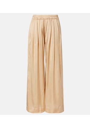 Isabel Marant Nolia satin wide-leg pants