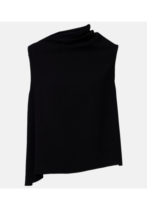 Vince Draped asymmetric crepe top