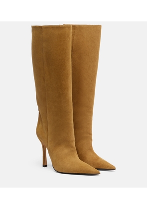 Gucci Naomi suede knee-high boots