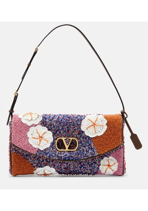 Valentino Garavani DeVain Small floral embellished shoulder bag
