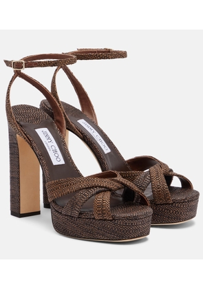 Jimmy Choo Kove woven platform sandals