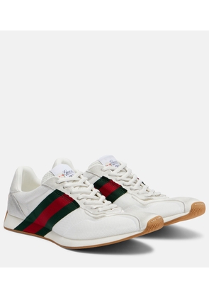 Gucci Gucci Tempo suede-trimmed sneakers