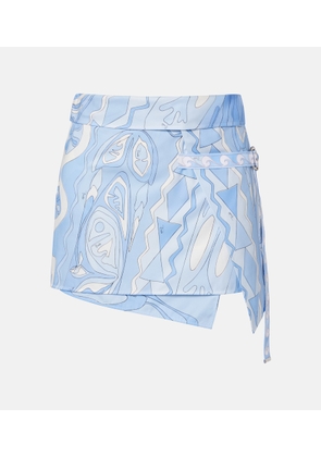 Pucci Angoli cotton wrap skirt