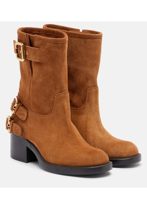 Chloe Dakota suede biker boots