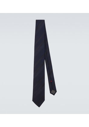 Brunello Cucinelli Striped silk jacquard tie