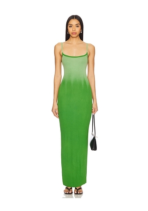 COTTON CITIZEN Verona Spaghetti Maxi Dress in Green. Size L. Also in M, S, XS.
